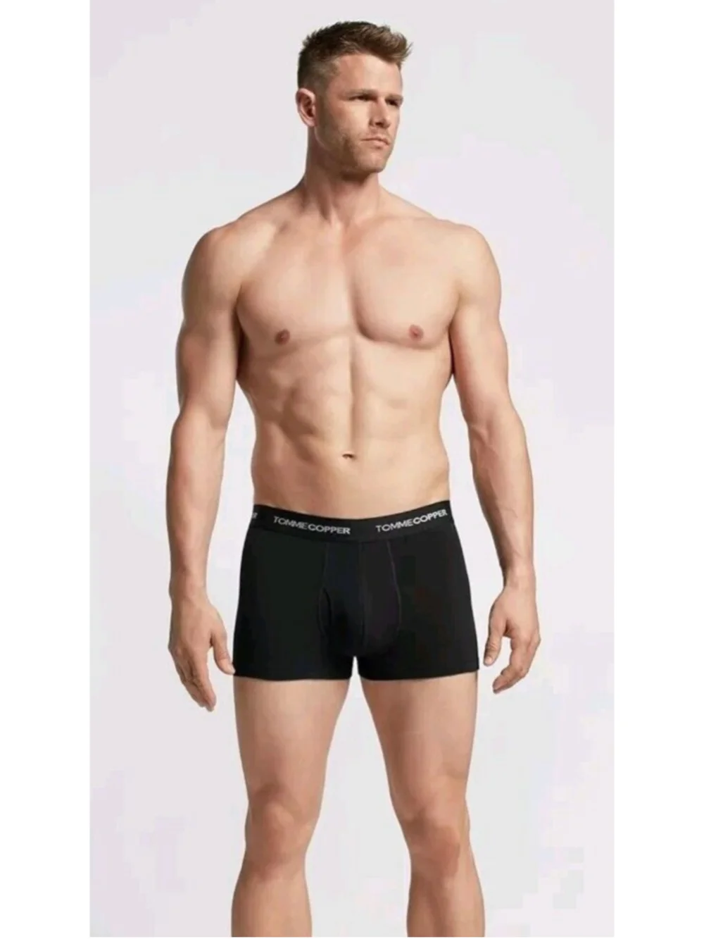 Tommie Copper Cotton Men's Square-Cut Trunk Underwear Size Small NEW $25 Navy